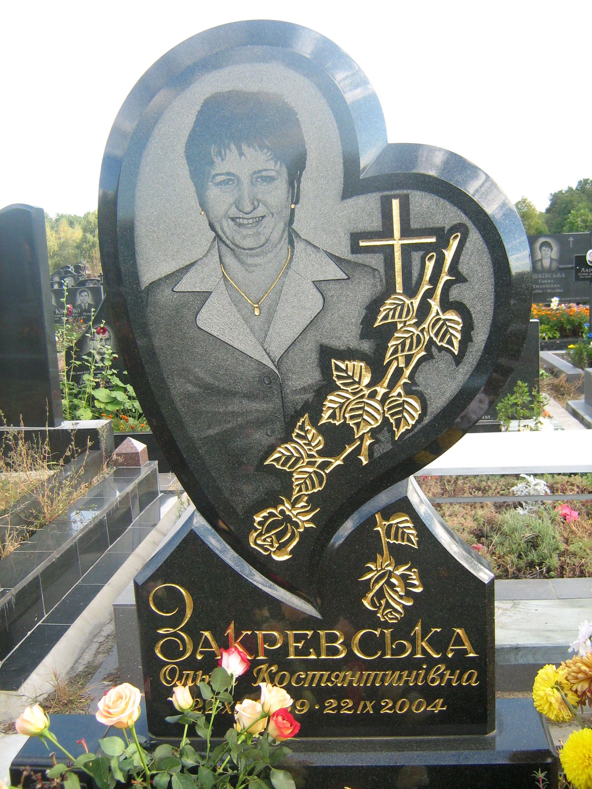 Одиночные гранитные памятники